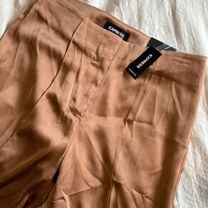 Express Wide Leg Silk Trousers